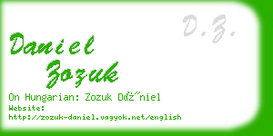 daniel zozuk business card